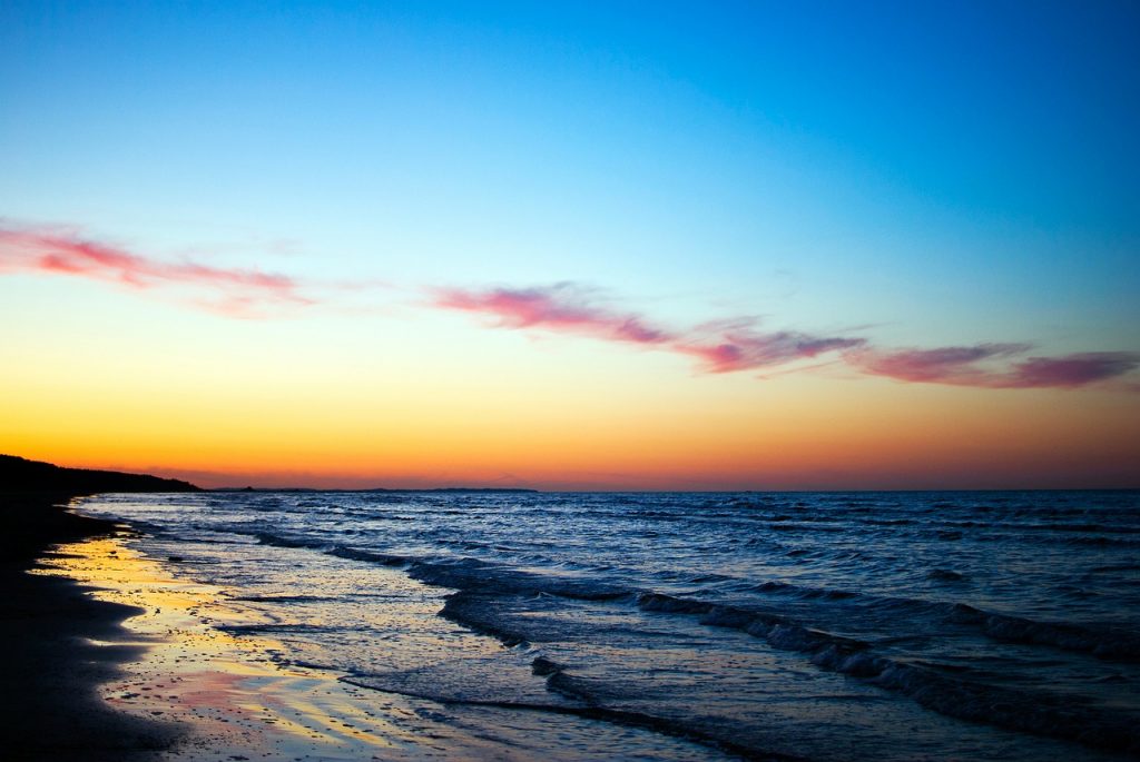 Sunset,ocean,paix,amour